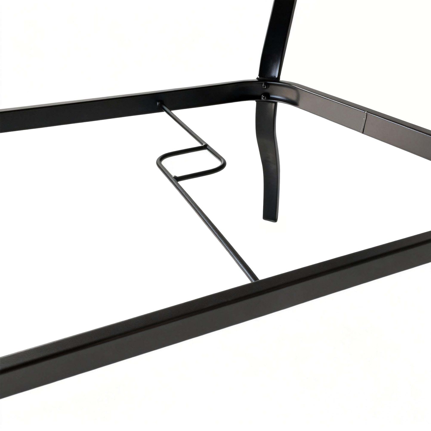 Metal Steel Slat Patio Dining Table Square Backyard Bistro Table Outdoor Furniture Garden Table