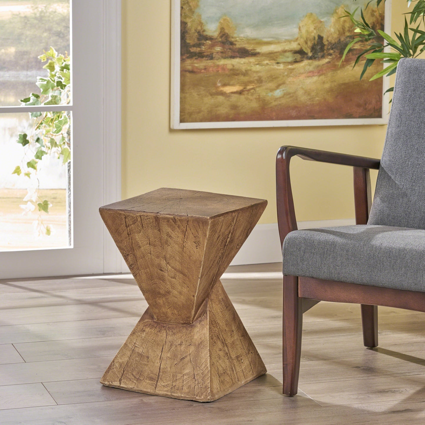TESS Modern Side Table – Stylish End Table Compatible with Living Room, Bedroom, or Office,Versatile Home Furniture,Natural Color