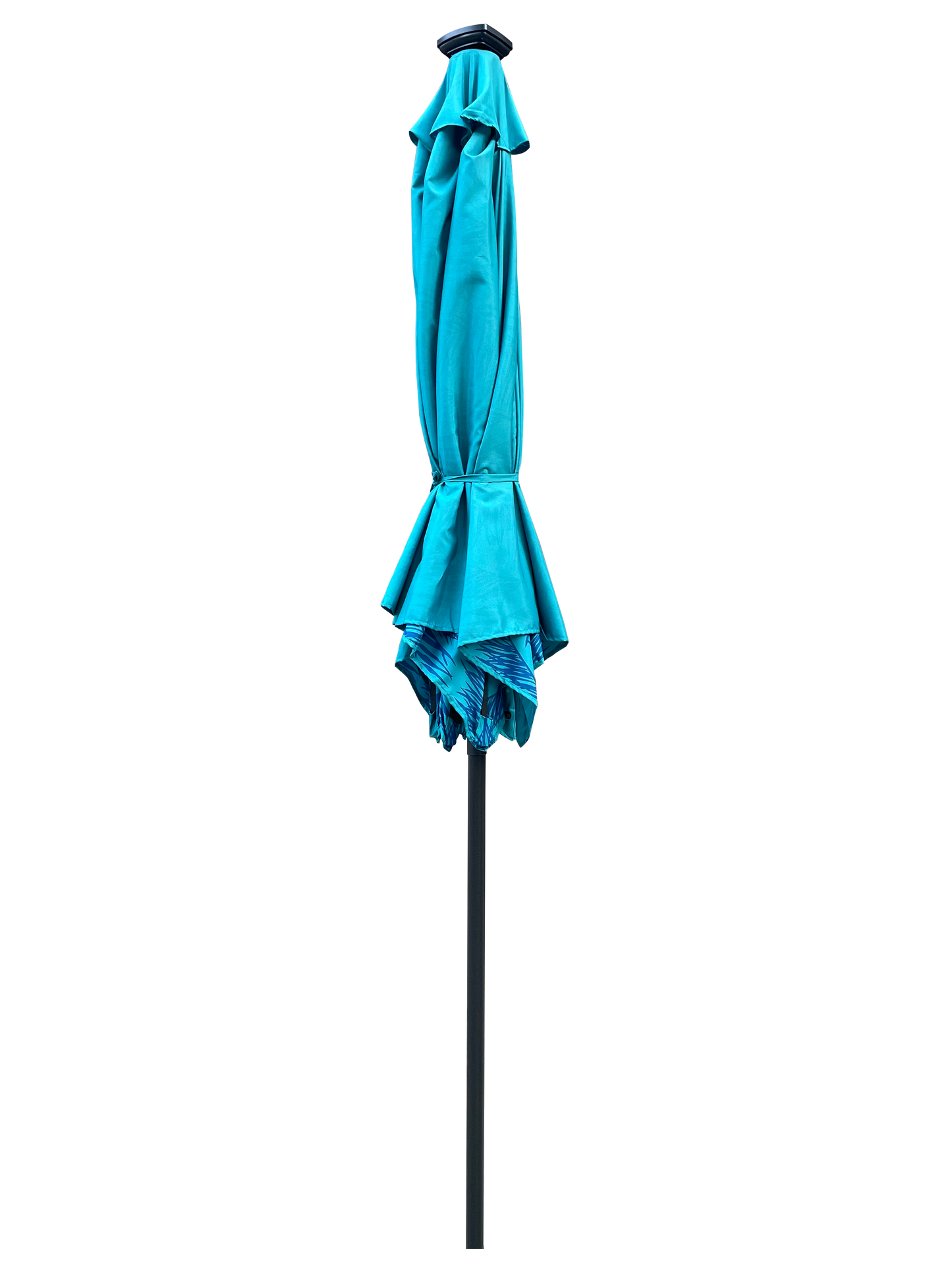 9FT UMBRELLA WITH LIGHT Pattern + Cyan