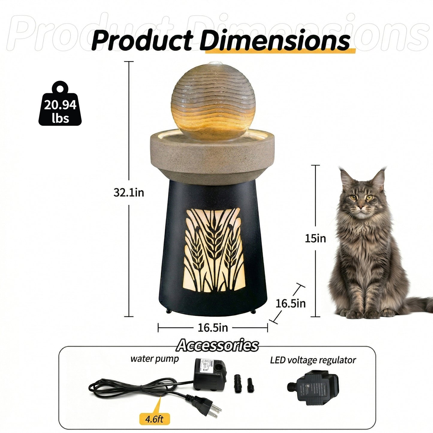 Outdoor Garden Lantern Light with Warm LED Leaf Silhouette Decorative Landscape Lamp for Patio Yard Lawn Pathway Deck