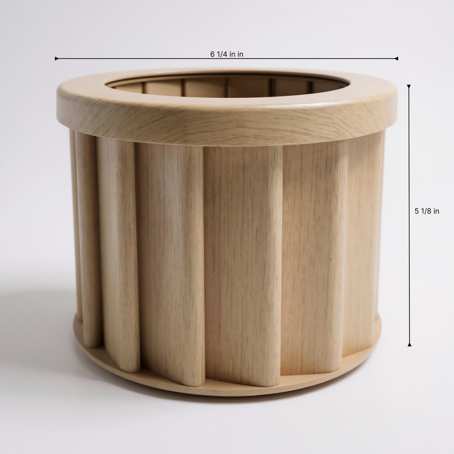 Round Strata Planter SM - Beige Brown