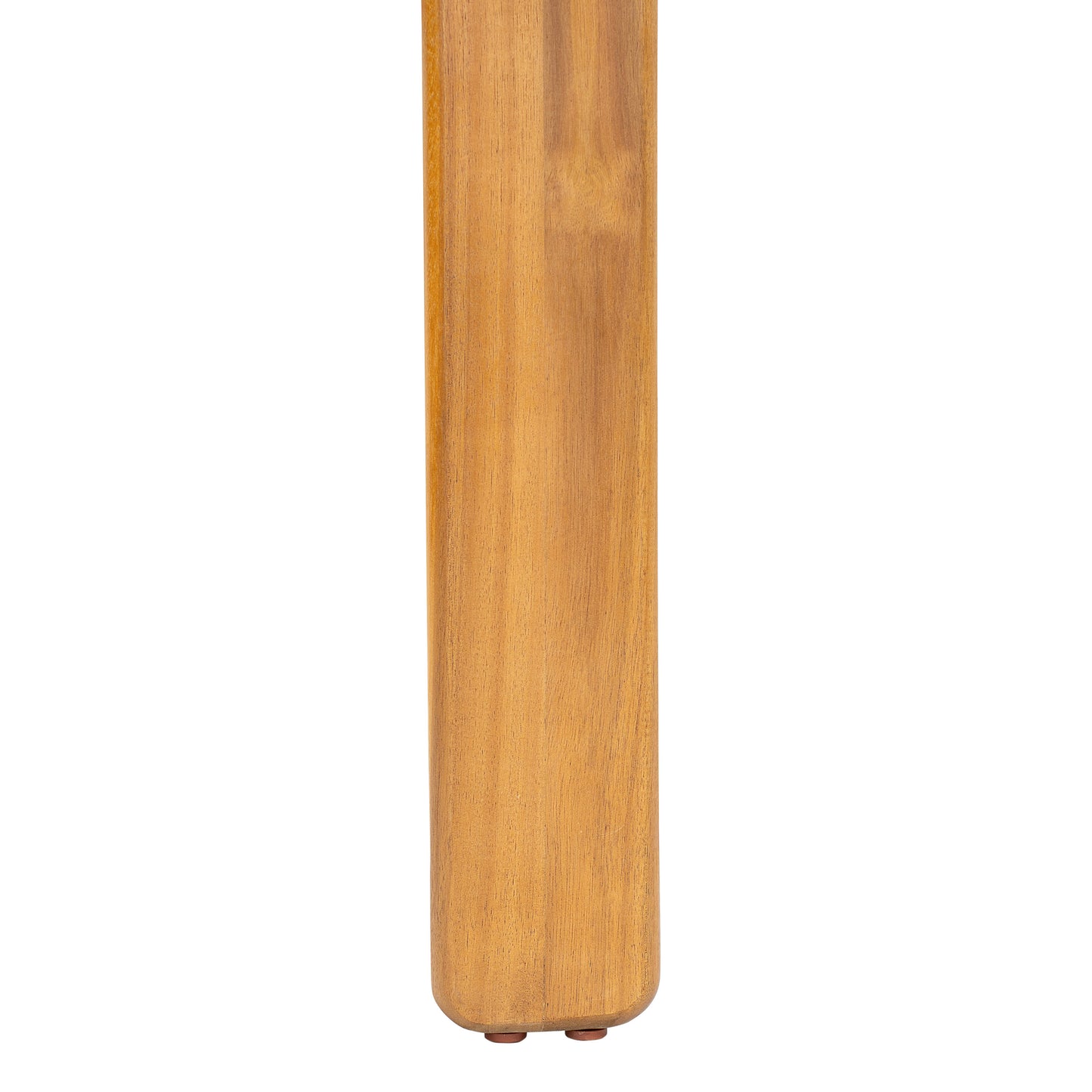 Kaja Outdoor Acacia Wood Dining Table, Teak Finish with Slat Design