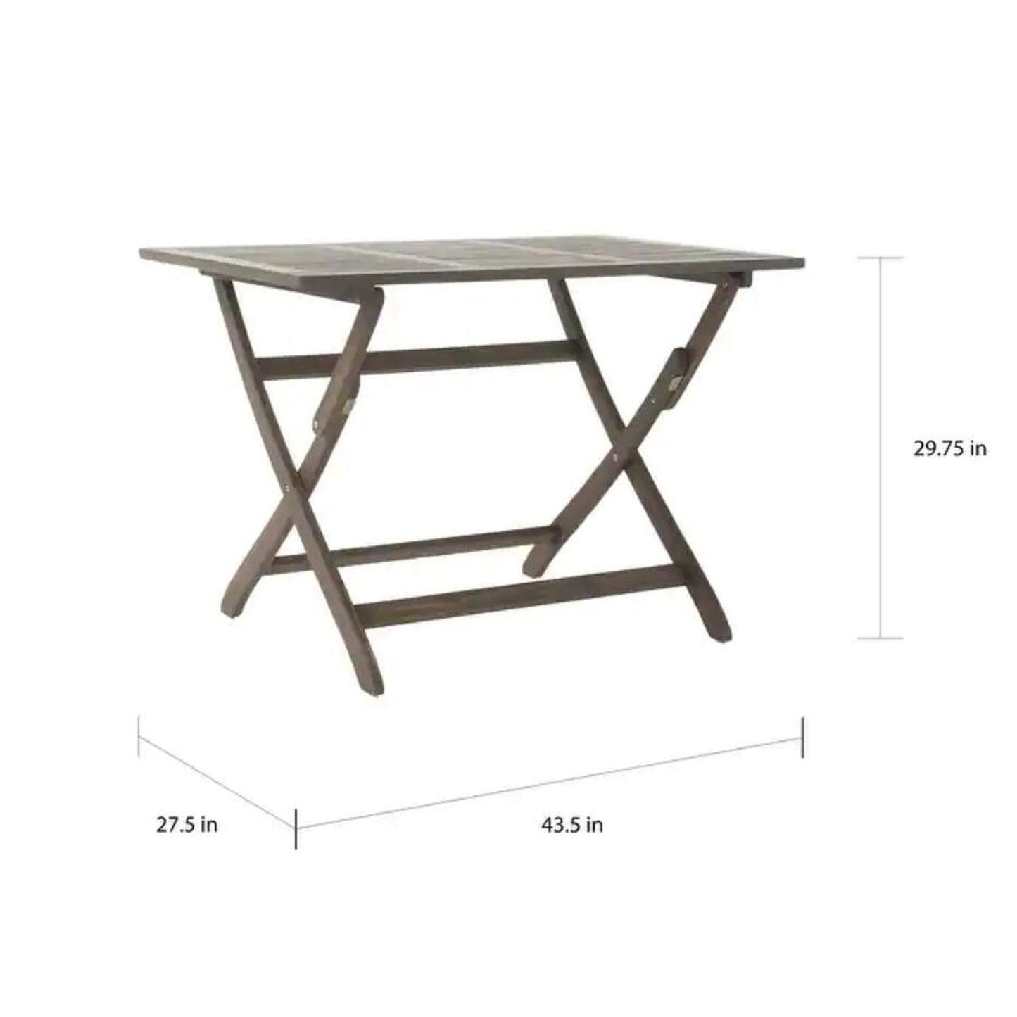 POSITANO 43.5'' Foldable Table,Outdoor Acacia Wood Table