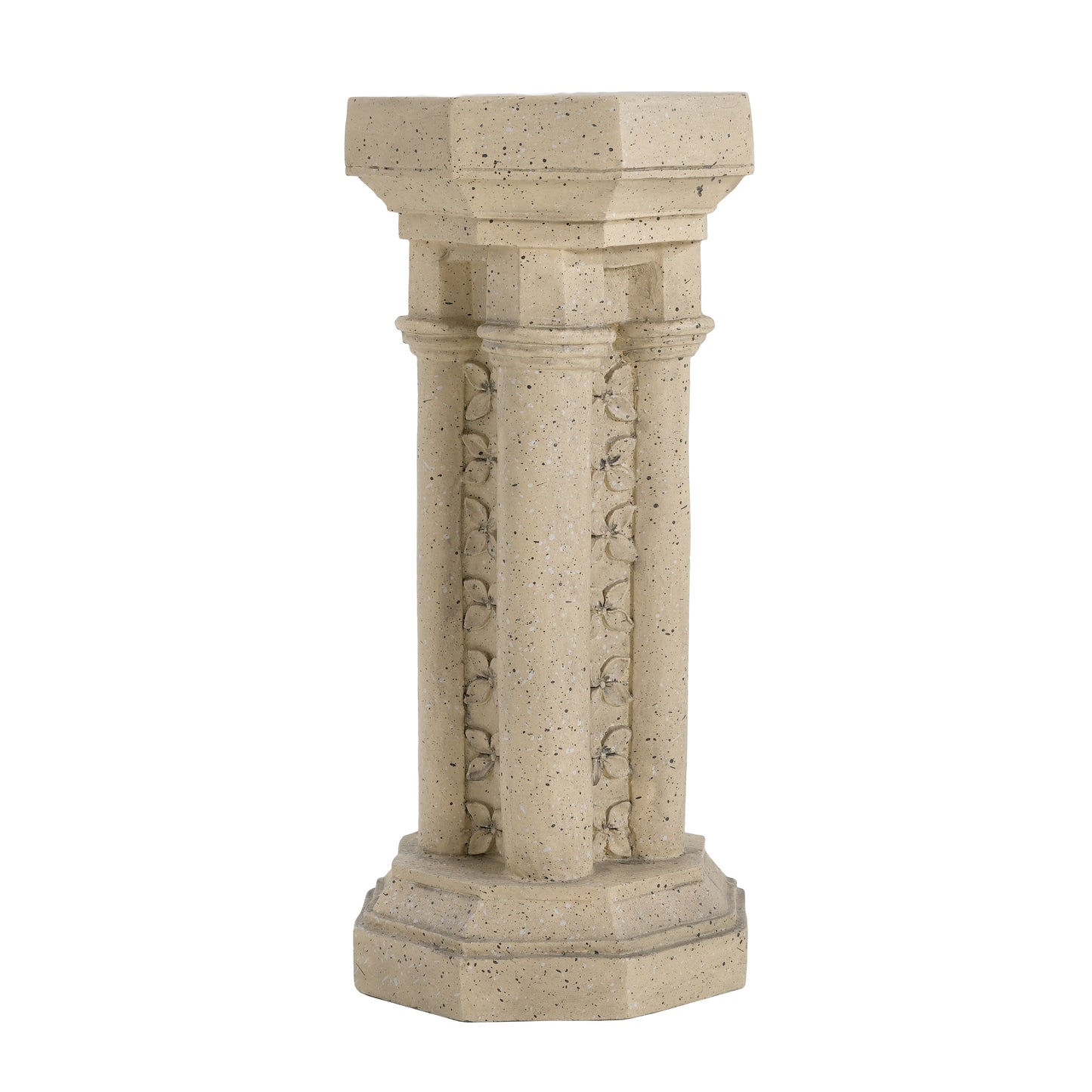 Pedestal Column Plant Stand, 23.25 Inch, Indoor and Outdoor