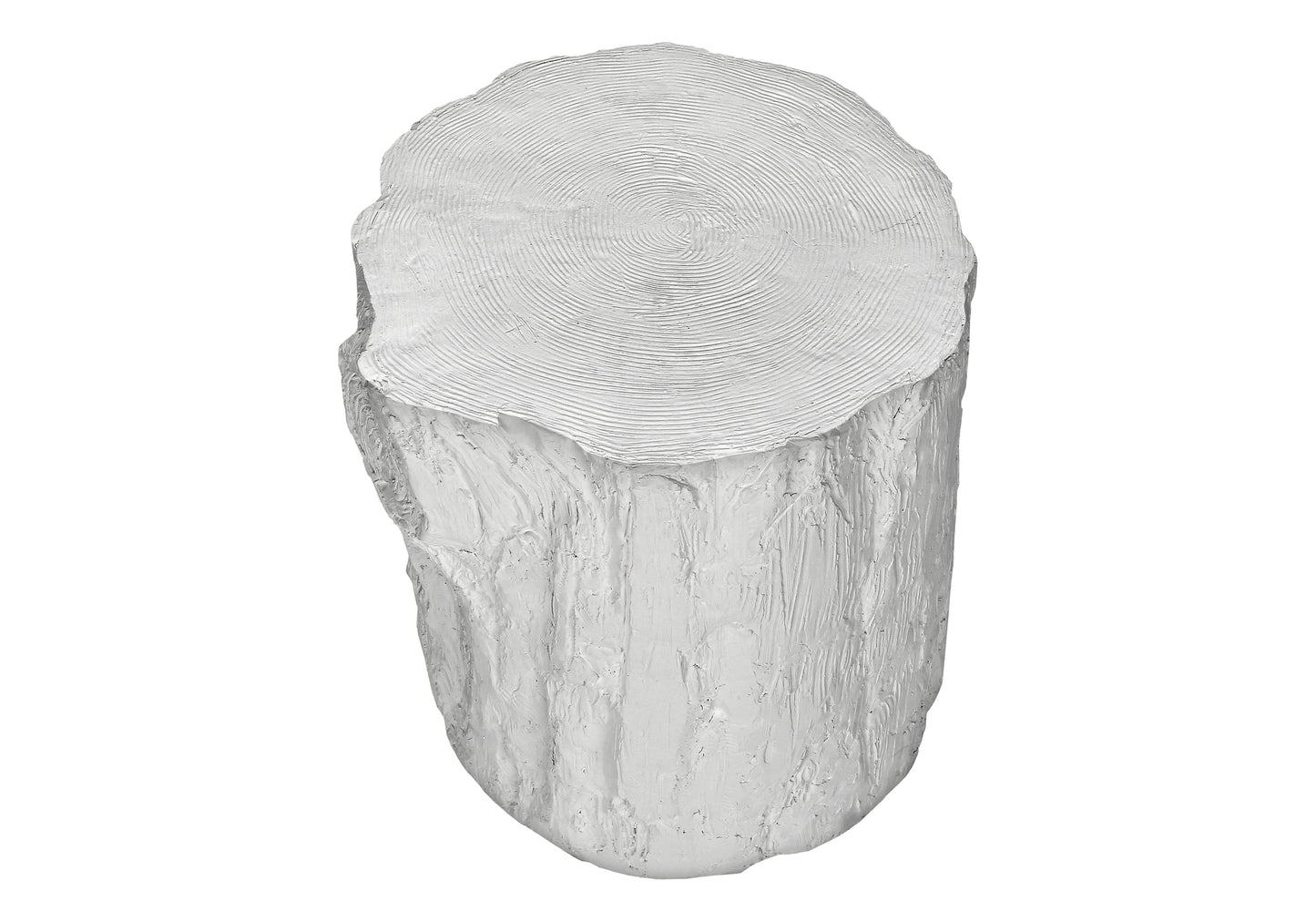 Accent Table, 25"h, Indoor Or Outdoor, Drum, End, Nightstand, Round, Side Table, Living Room, Bedroom, White, Contemporary, Modern