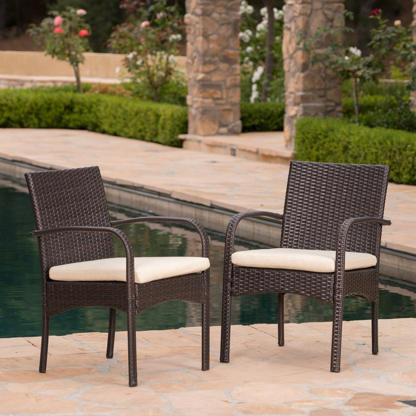 [Set of 2] CORDOBA KD PE WICKER DINING CHAIR