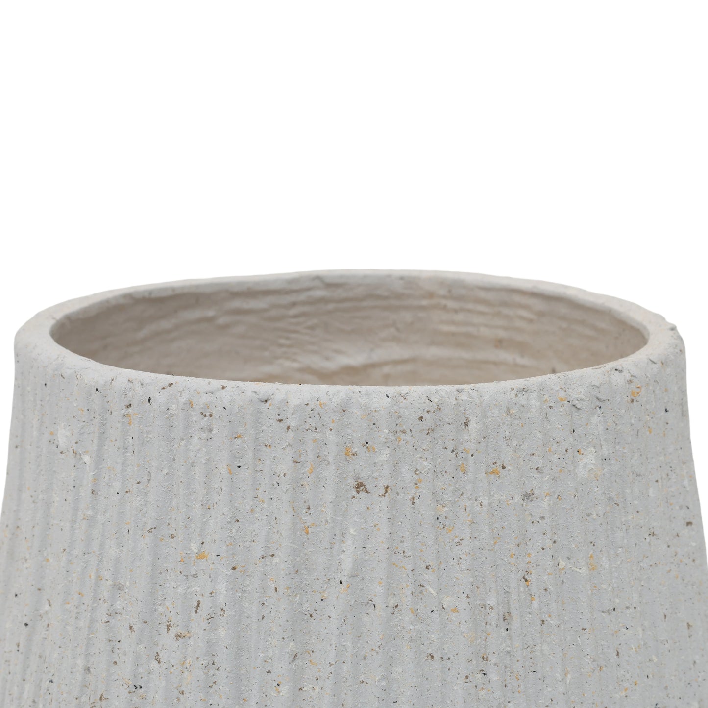 11" Dia x 9.06" H Large Round Planters for Indoor Plants, Outdoor Planters with Drainage Holes, Magnesium Oxide Plant Pot with Cement Texture Plant Pots Indoor & Outdoor for Home Garden Patio