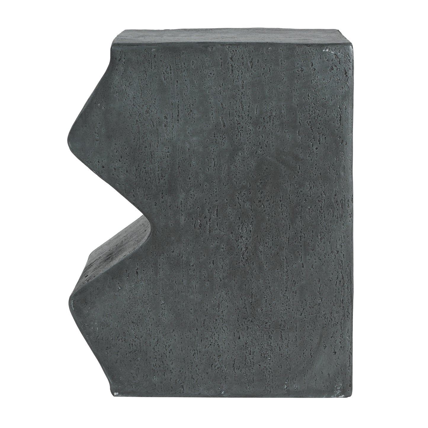 MGO Side Table, Set of 2 Rectangular Outdoor Side Tables, Decorative Garden Stools for Indoor Outdoor, Accent Table Patio Side Table End Table w Spotted, Stone Gray Color