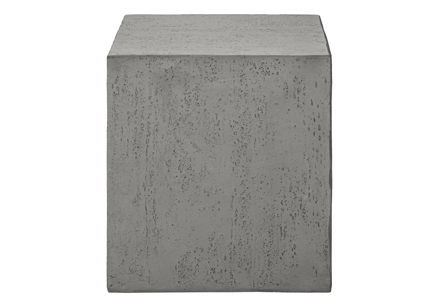 Accent Table, 25"h, Indoor Or Outdoor, Side Table, Nightstand, End, Square, Bedroom, Living Room, Grey, Contemporary, Modern