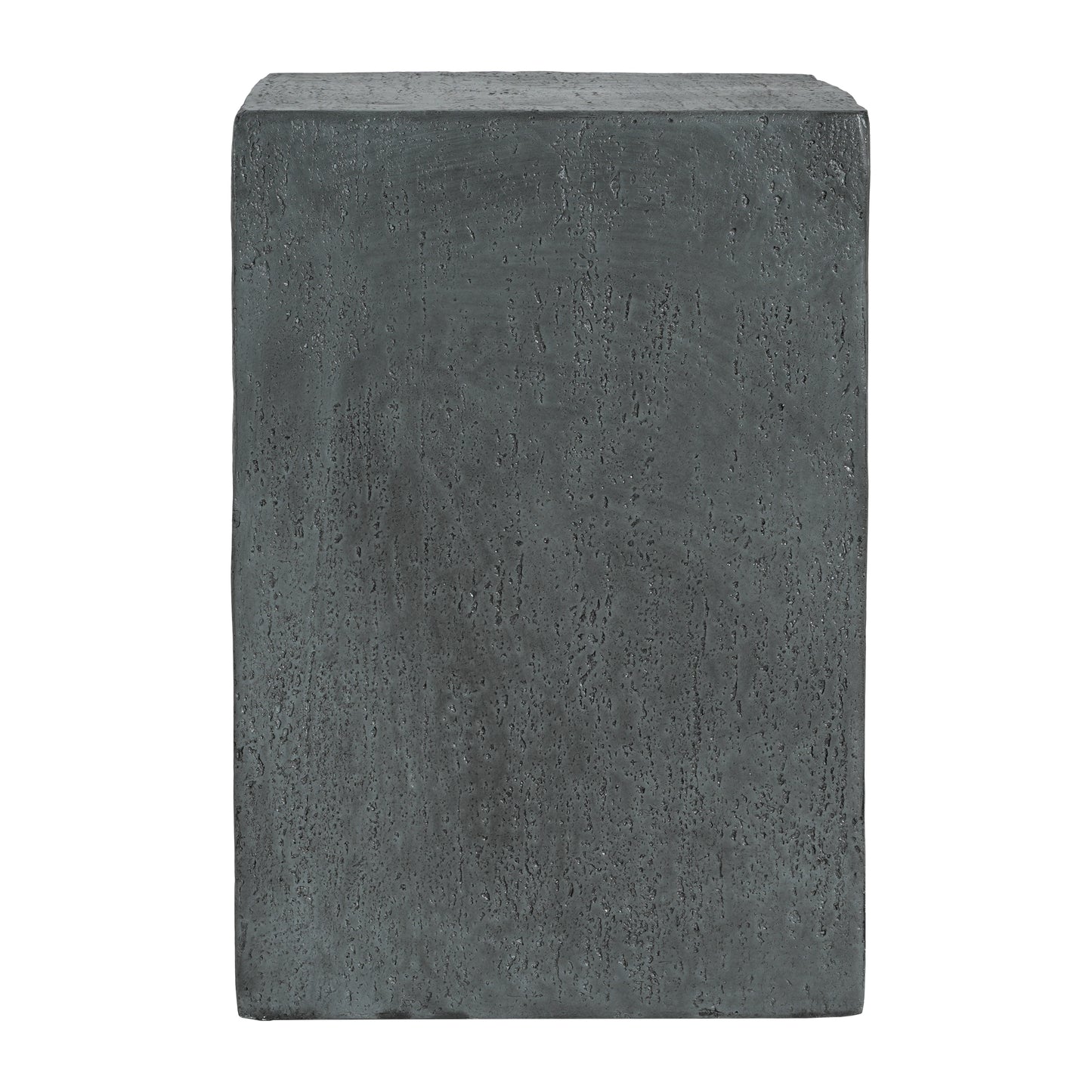 MGO Side Table, Set of 2 Rectangular Outdoor Side Tables, Decorative Garden Stools for Indoor Outdoor, Accent Table Patio Side Table End Table w Spotted, Stone Gray Color