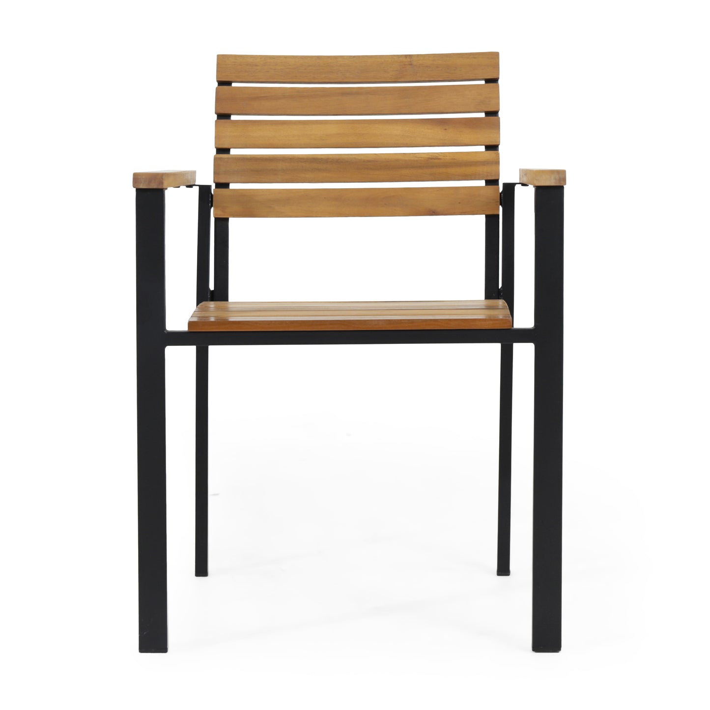 LARIS WOOD AND METAL CHAIR
