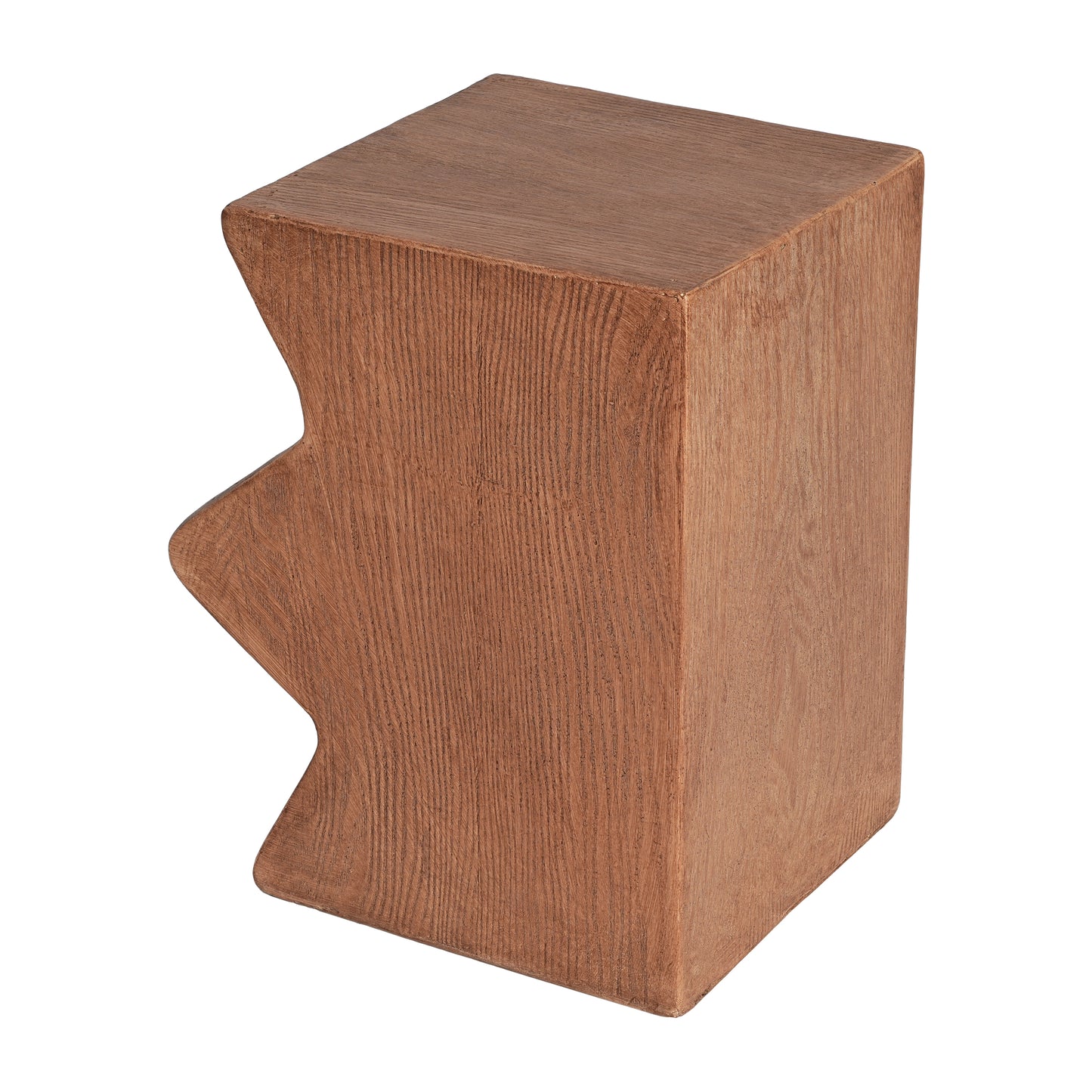 MGO Side Table, Set of 2 Rectangular Outdoor Side Tables, Decorative Garden Stools for Indoor Outdoor, Accent Table,Patio Side Table,Nesting End Table,Faux Wood Natural Color