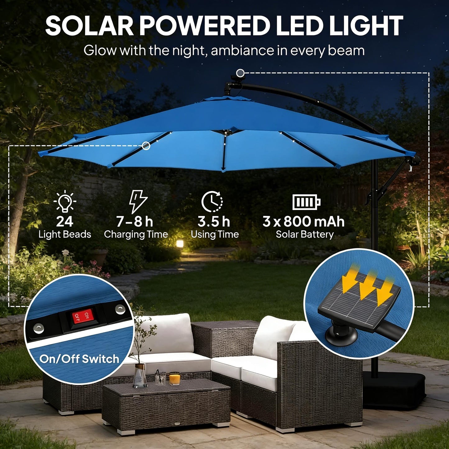Stylish Pool Umbrella,Outdoor Umbrella,Cantilever Patio Umbrella