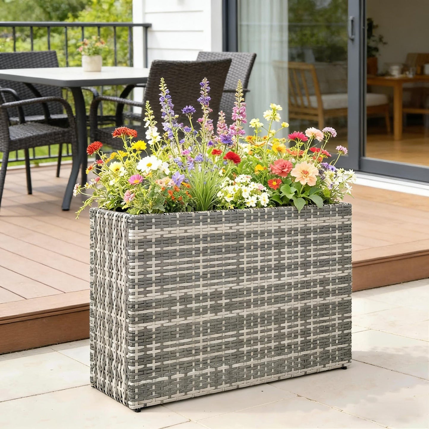 Patio Elevated Planter Box,Raised Garden Bed