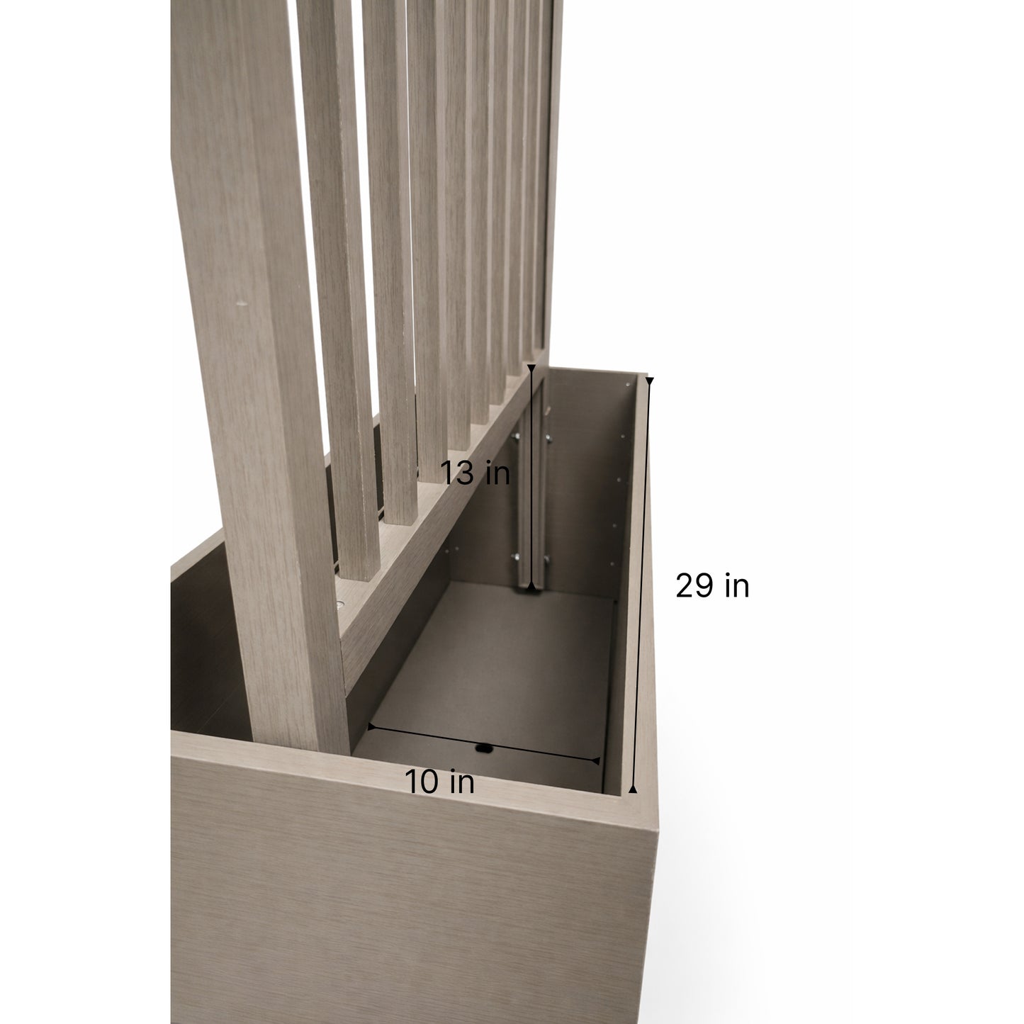 Terrace Divider Planter - Grey Brown