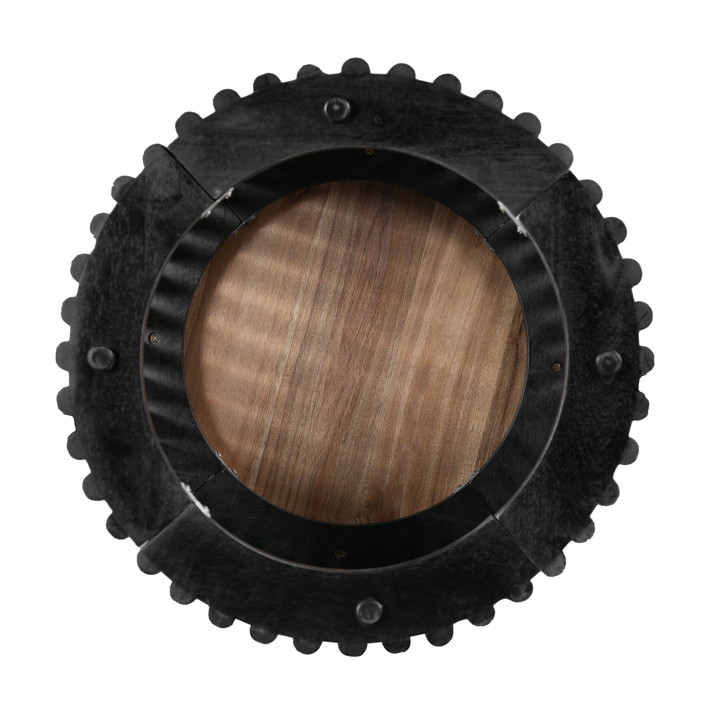 ACACIA SOLID WOOD SIDE TABLE,NATURAL & BLACK COLOR