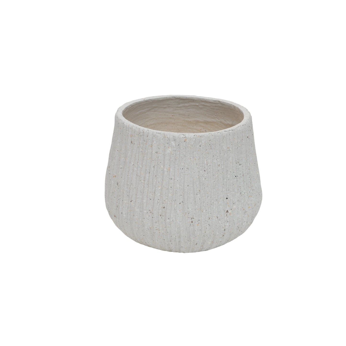 11" Dia x 9.06" H Large Round Planters for Indoor Plants, Outdoor Planters with Drainage Holes, Magnesium Oxide Plant Pot with Cement Texture Plant Pots Indoor & Outdoor for Home Garden Patio