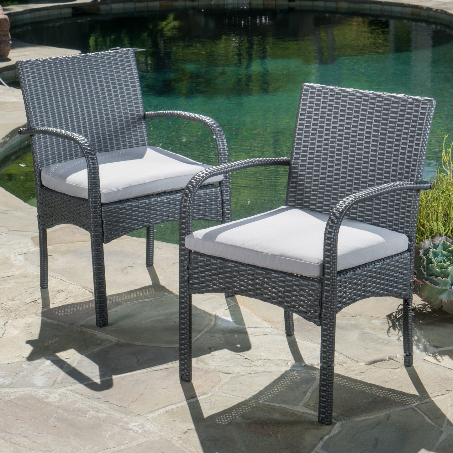 CORDOBA KD PE WICKER DINING CHAIR [SET OF 2 PCS]