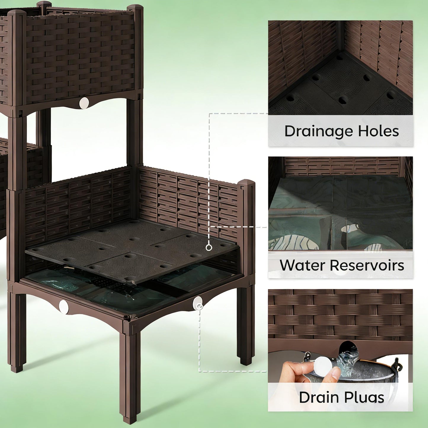 Elevated Planter Boxes,Raised Garden Bed