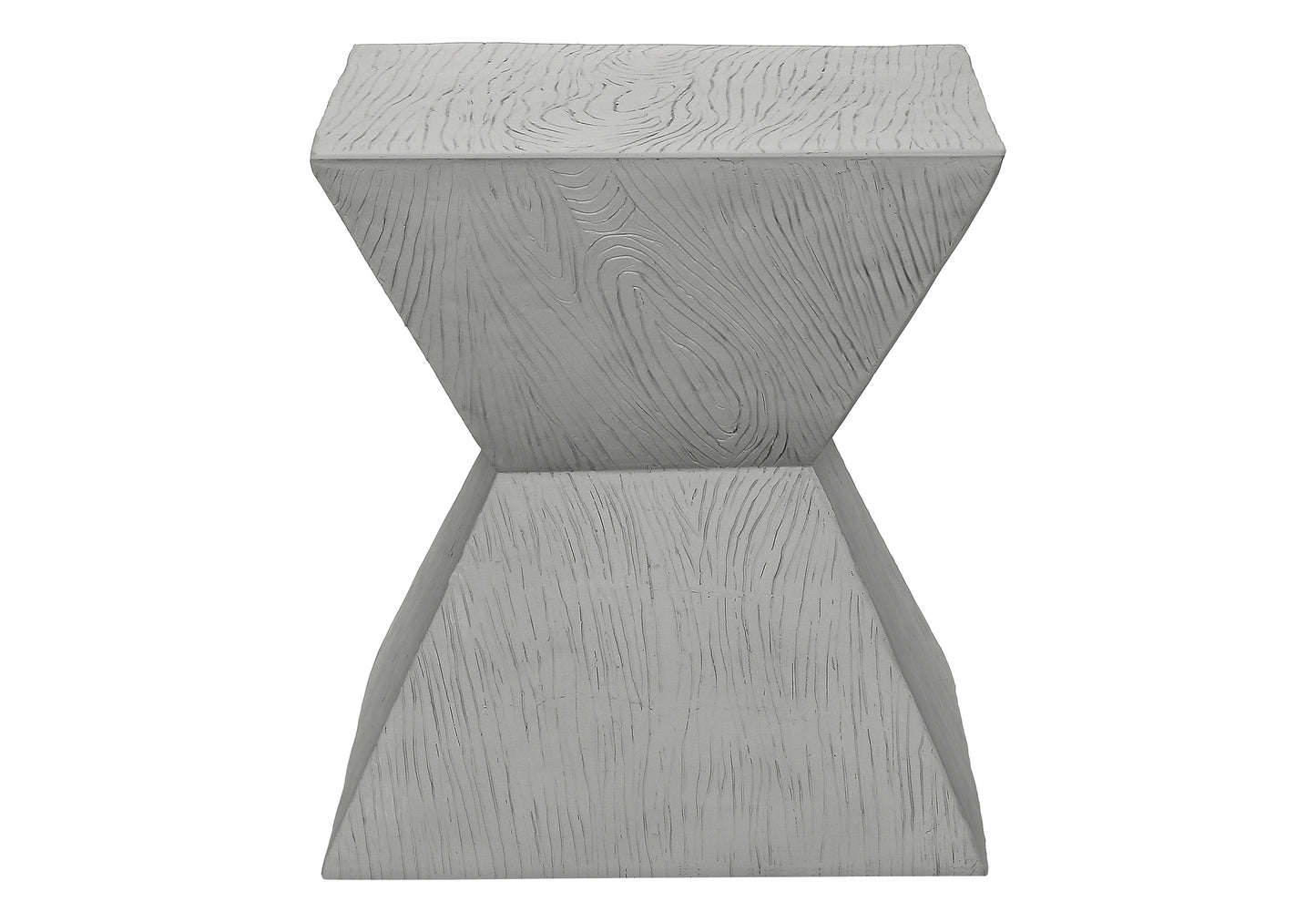 Accent Table, 25"h, Indoor Or Outdoor, Side Table, End, Nightstand, Bedroom, Living Room, Grey, Contemporary, Modern