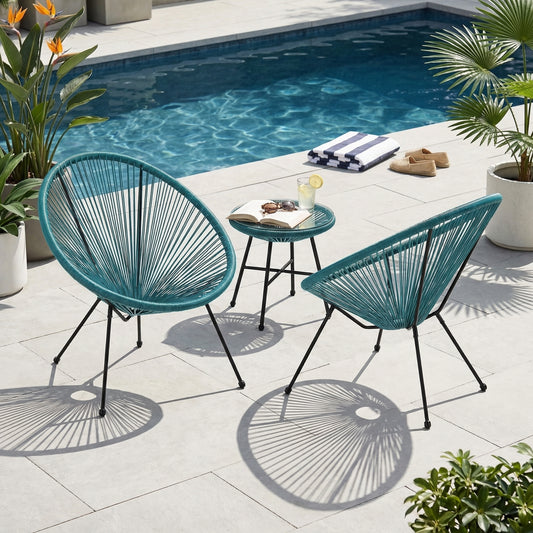ANSON  CHAIR (SET OF 2) - TEAL