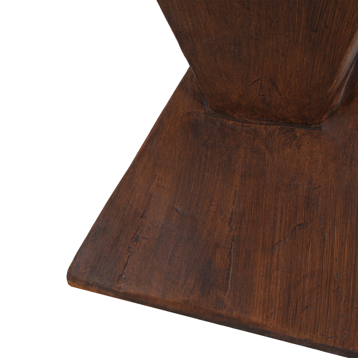 TESS Modern Side Table – Stylish Cent Table Compatible with Living Room, Bedroom, or Office – Versatile Home Furniture with Design and Sturdy Construction,Dark Brown Color