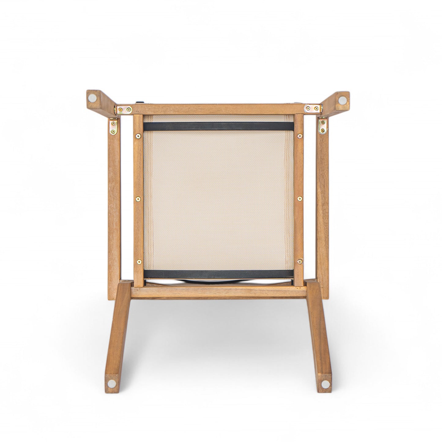BELFAST DINING CHAIR,Set of 2,Teak Frame+ Beige Textile