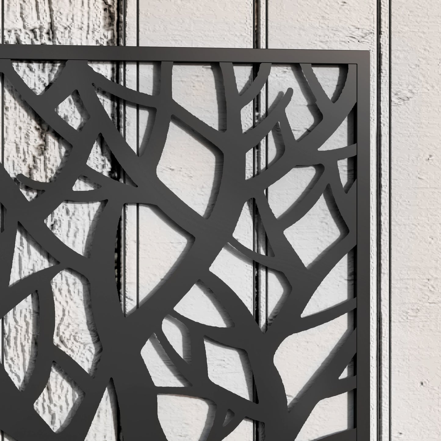 Outsunny Metal Raised Garden Bed with Trellis, Freestanding or Wall Mounted Raised Flower Bed with Privacy Panel for Garden, Patio, Balcony