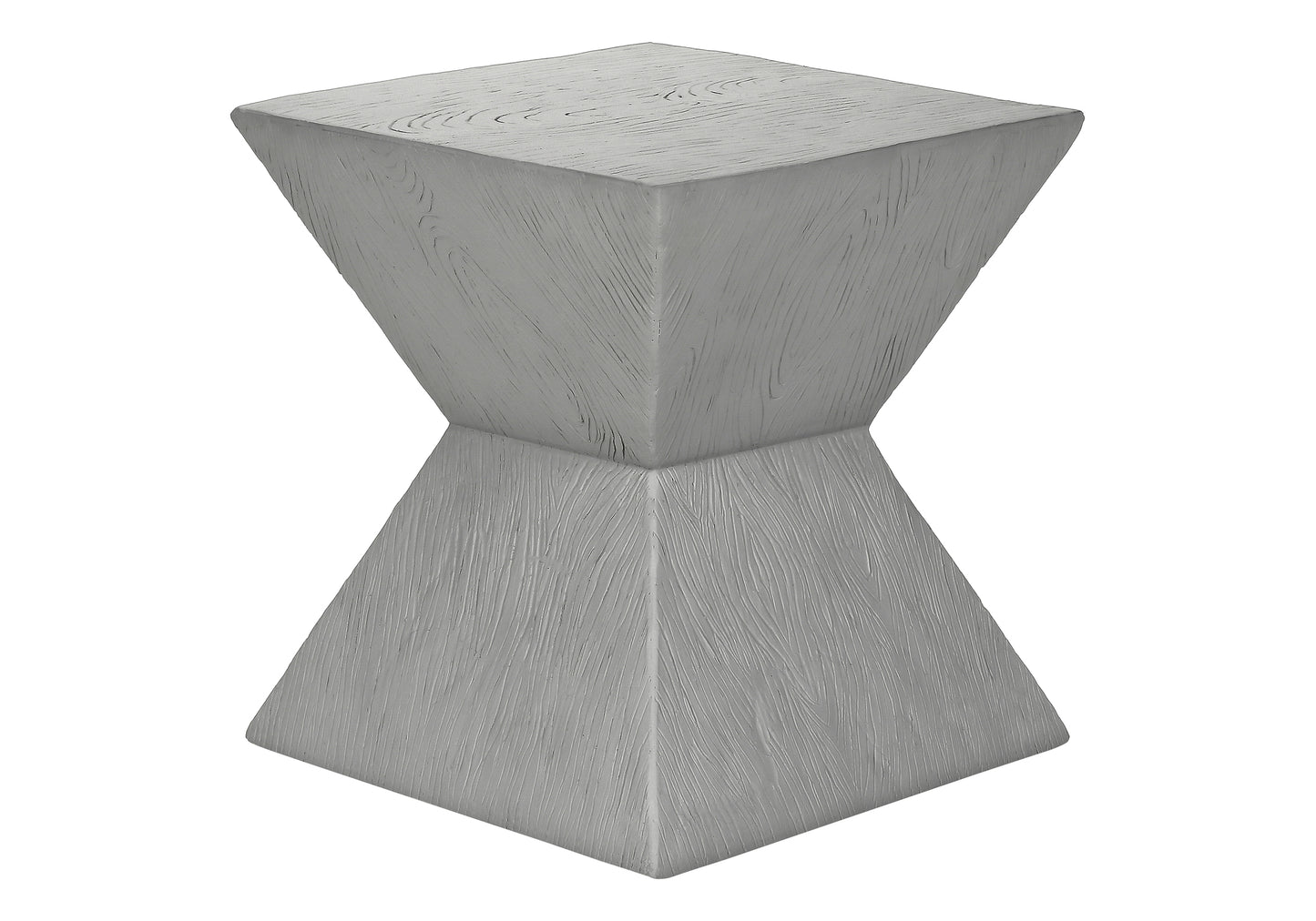 Accent Table, 25"h, Indoor Or Outdoor, Side Table, End, Nightstand, Bedroom, Living Room, Grey, Contemporary, Modern