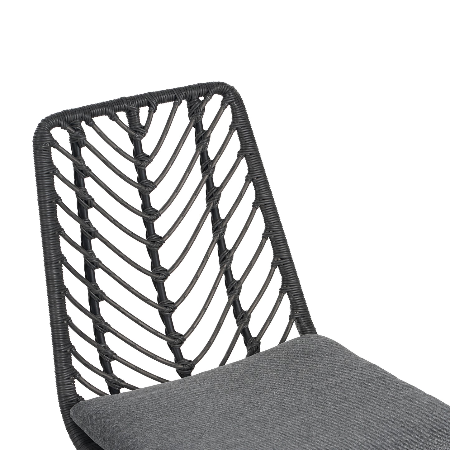 DEJA CHAIR,2PCS with 2 Cushions,Gray