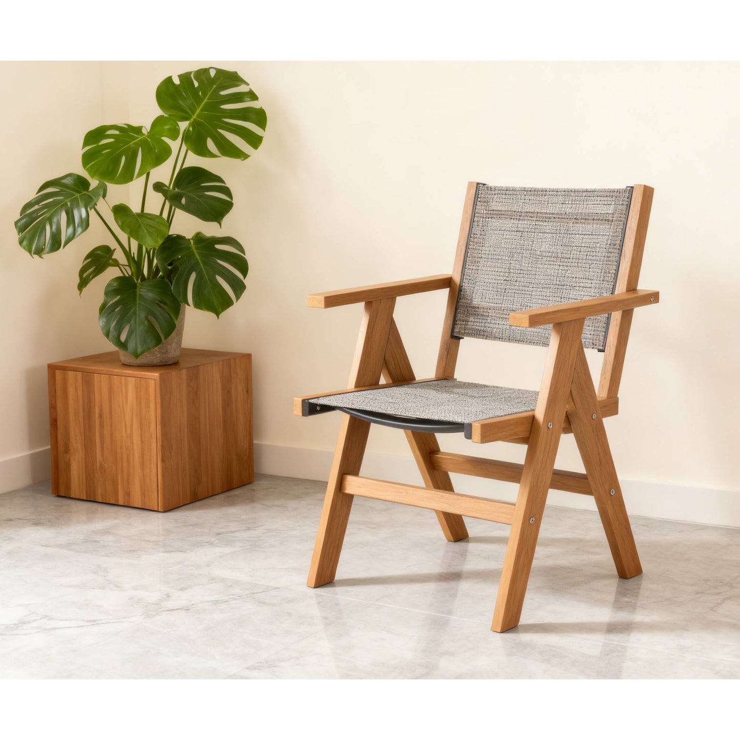 2 Piece HIPS Outdoor Dining Chair Perfect For Patio Meal Togethers & Garden Brunch Relaxation Moments