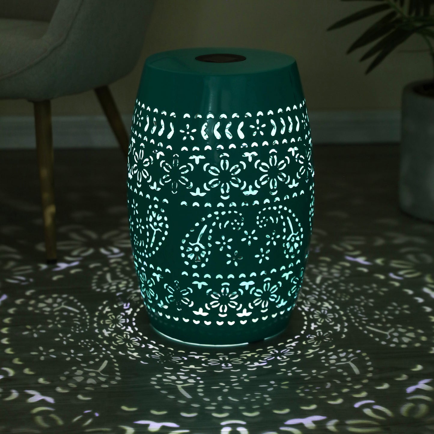 SOLAR SIDE TABLE,TEAL COLOR (Original SKU:N770P182381T)