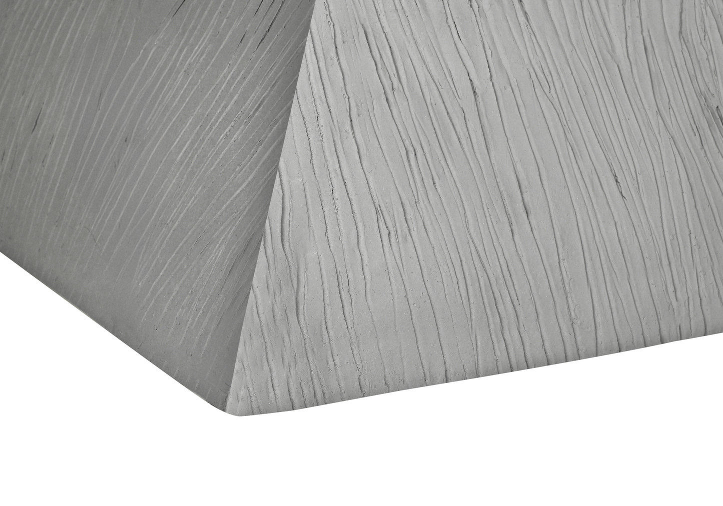 Accent Table, 25"h, Indoor Or Outdoor, Side Table, End, Nightstand, Bedroom, Living Room, Grey, Contemporary, Modern
