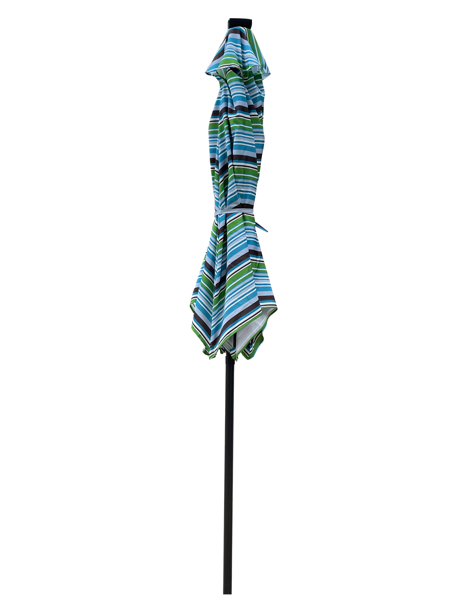 9FT UMBRELLA WITH LIGHT Blue and Stripes