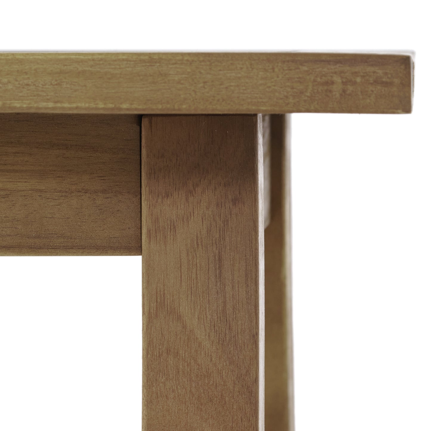 SELMA Acacia wood Accent Side Table in Natural Stained, Weather-Resistant Rectangular End Table for Patio, Garden, Lawn, and Living Room(Natural Stained)