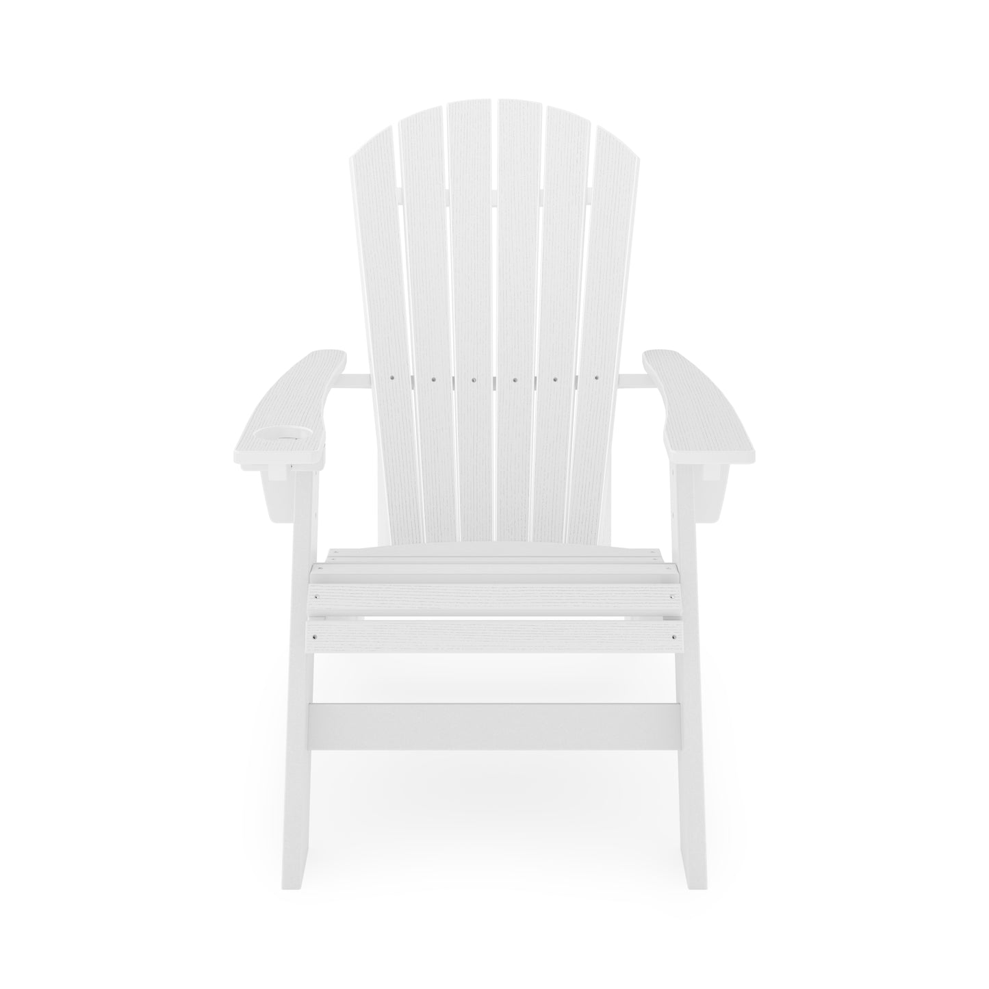 White Adirondack Chair – Sturdy HDPE Poly Lumber for Poolside, Patio, and Garden Relaxation