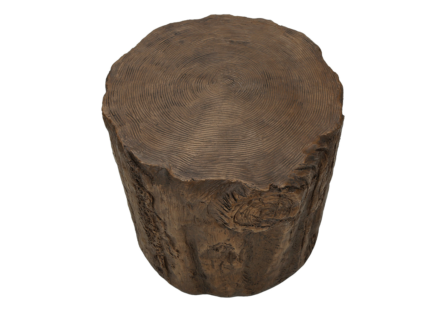 Accent Table, 25"h, Indoor Or Outdoor, Drum, End, Nightstand, Round, Side Table, Living Room, Bedroom, Walnut, Contemporary, Modern
