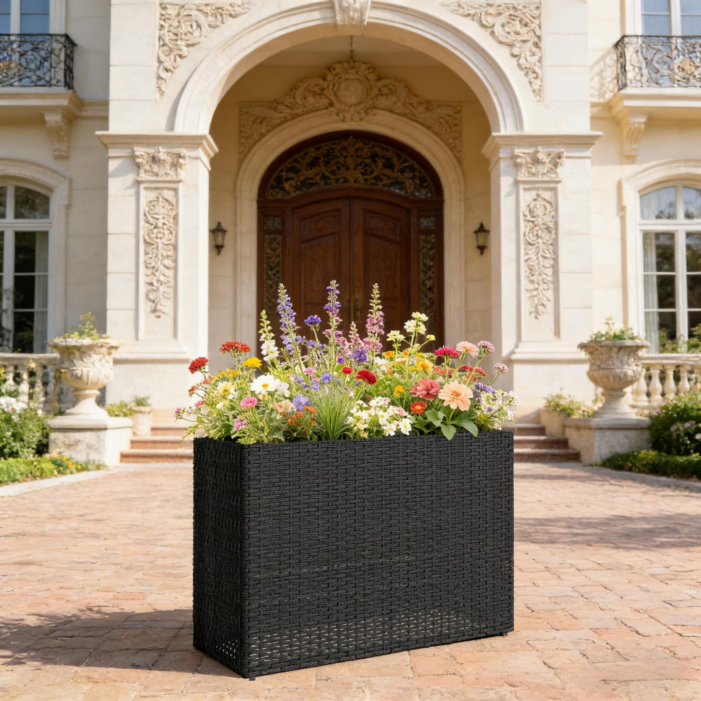 Outdoor Planter Box,Modern Elevated Planter Box,Raised Garden Bed