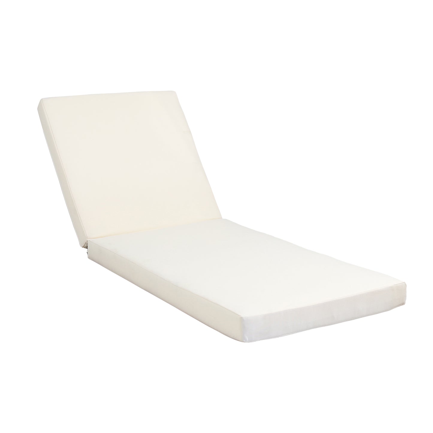 Lounge Chaise Set, Space Available On One Side, Acacia Wood In Black With Water-Resistant Lounge Cushions (Cream & 4 Inch Thick) – Matching Dark Grey Version Available