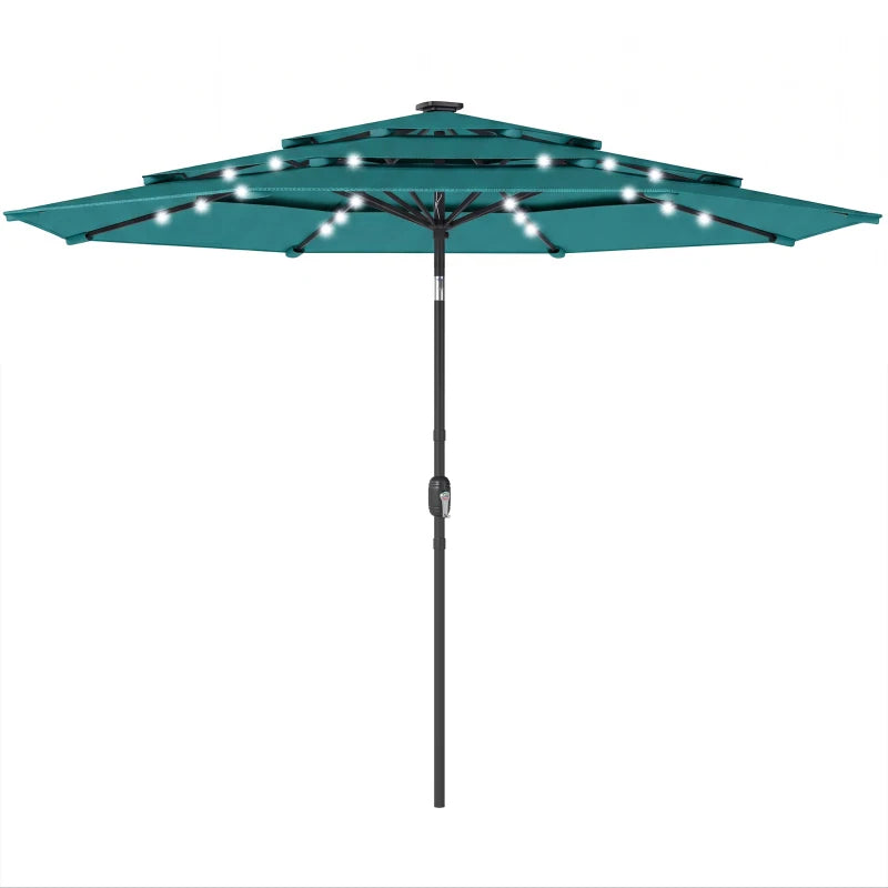 Patio Umbrella,3 Tier Outdoor Table Umbrella,Outdoor Patio Umbrella (Only Umbrella)