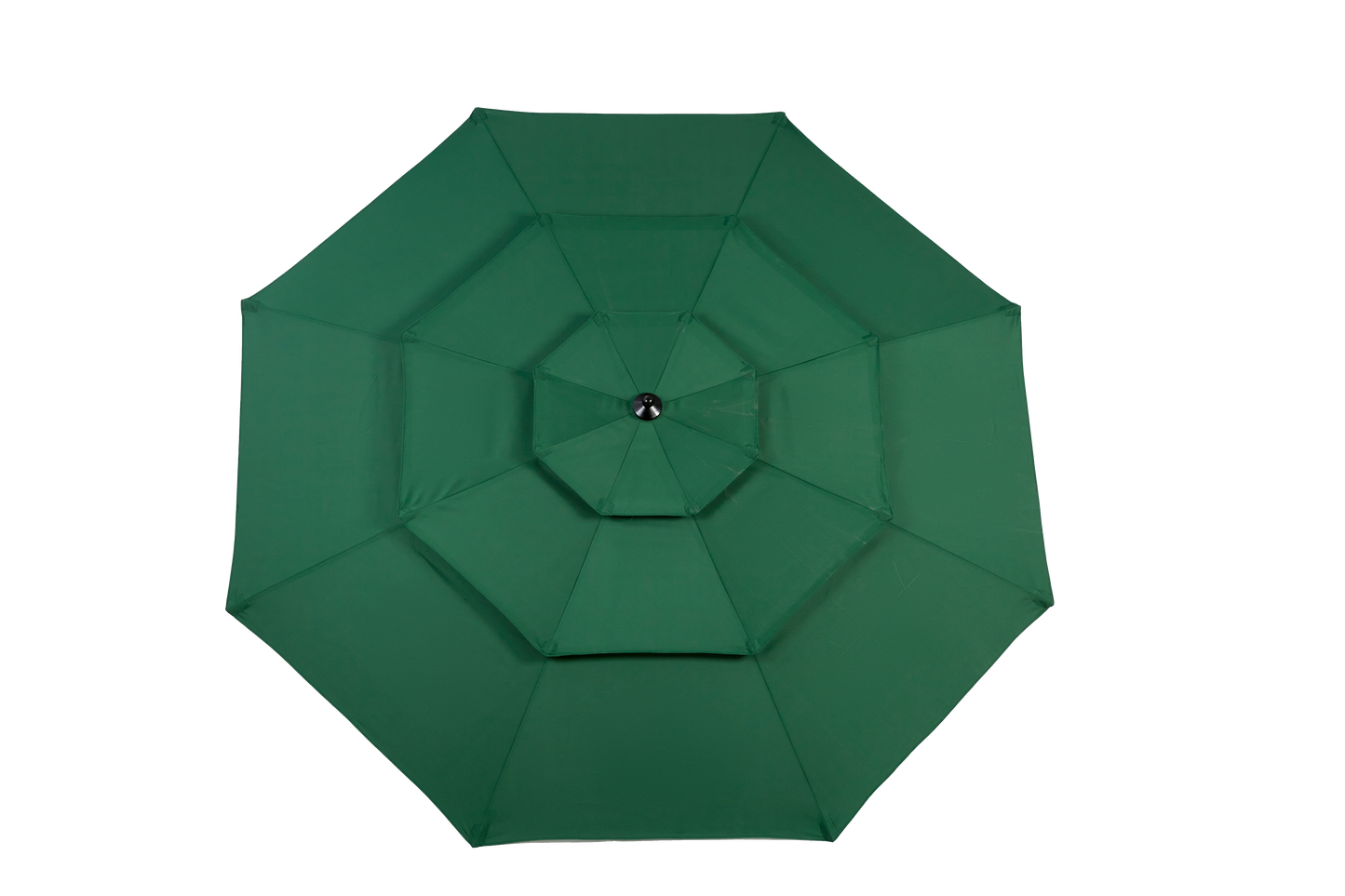 9ft 3 Tier Auto-tilt Umbrella ,Outdoor Patio Umbrella - Market Table Pool Deck Umbrella (Base Not Included)   -  ( Dark green )