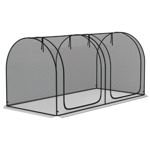 Plant Protection Tent,Crop Cage with Two Zippered Doors,Storage Bag and Ground Stakes, for Garden,Yard,Lawn