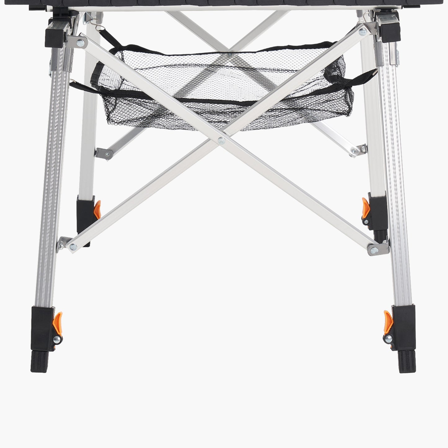 Folding Portable Camping Table Aluminum Outdoor Picnic Roll up Table Mesh Layer