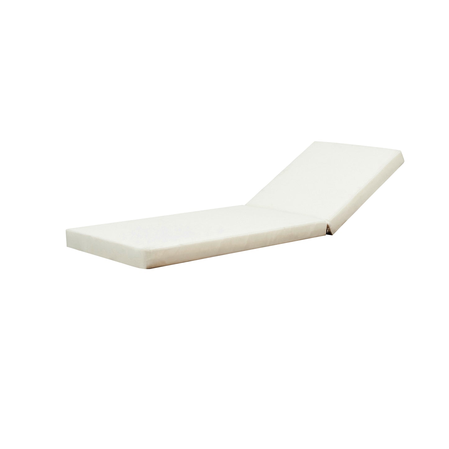 Black Acacia Wood Chaise Lounge with 4-Inch Cream 2-FoldCushion Set, 4-Position Adjustable Outdoor Patio Lounger with Flat Side Surface, for Poolside- Matching dark  grey version available