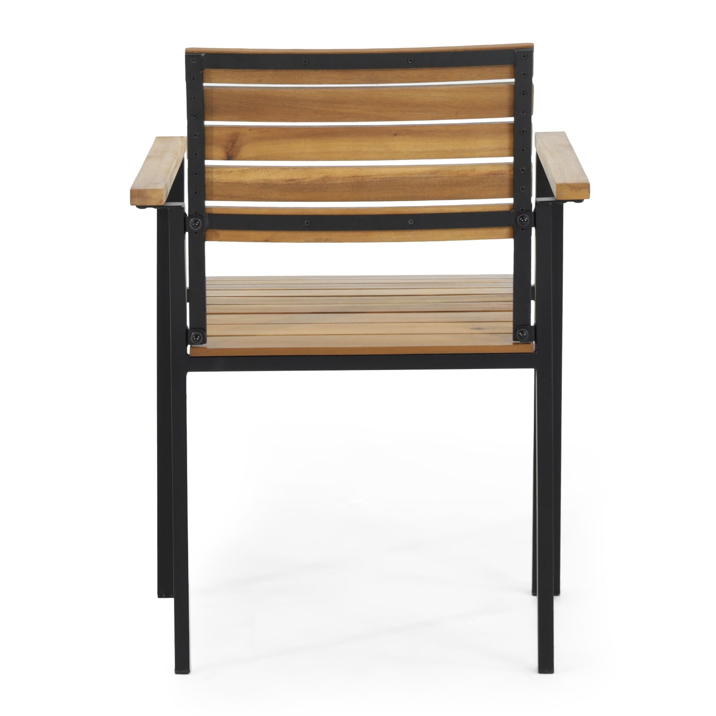 LARIS WOOD AND METAL CHAIR