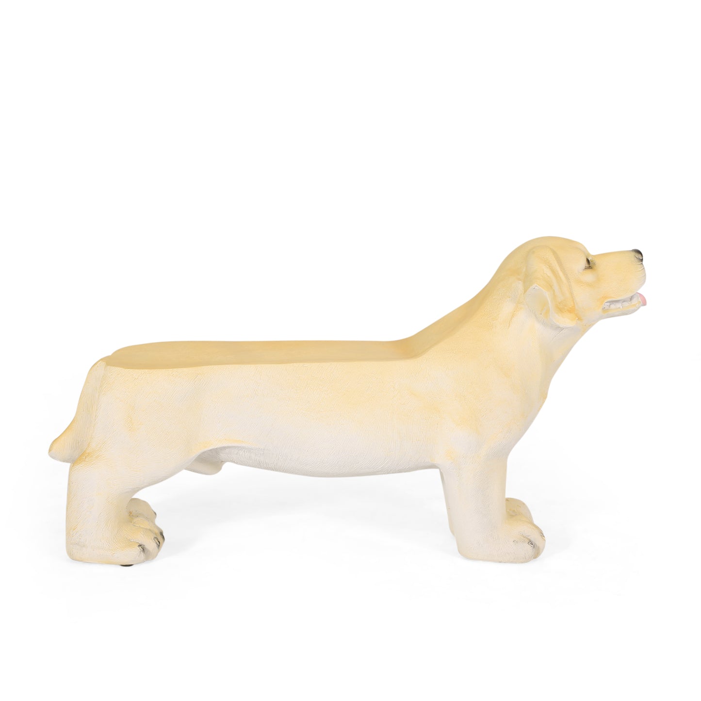 MGO DOG BENCH, Outdoor Bench, Light Brown, No Assembly Required