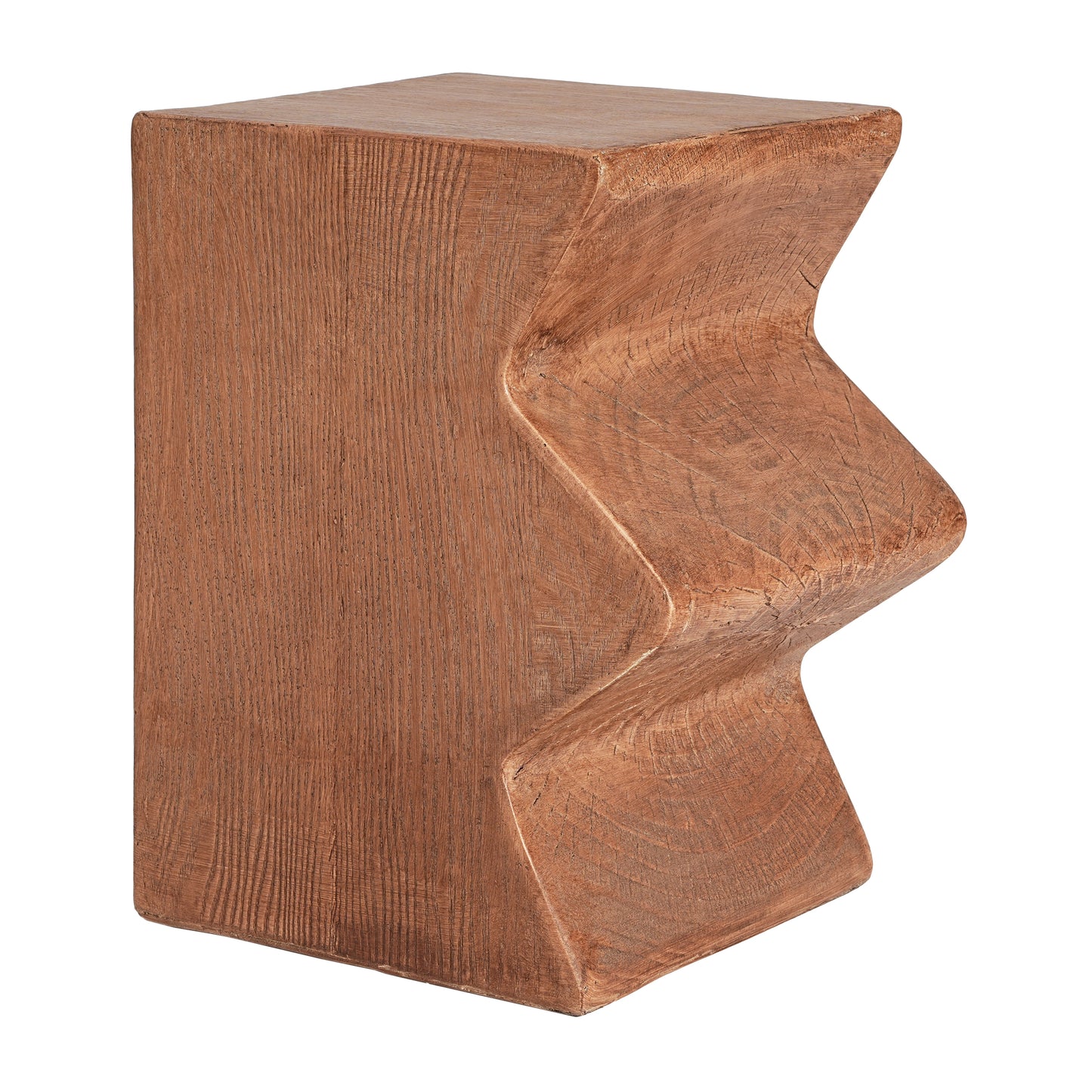 MGO Side Table, Set of 2 Rectangular Outdoor Side Tables, Decorative Garden Stools for Indoor Outdoor, Accent Table,Patio Side Table,Nesting End Table,Faux Wood Natural Color