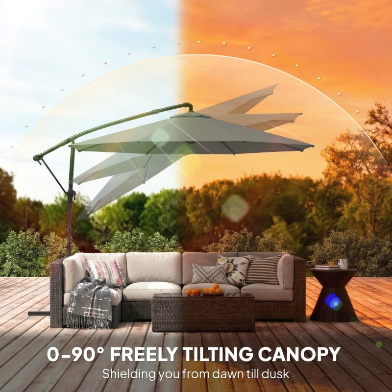 Modern Style Outdoor Hanging Cantilever Umbrella,Patio Umbrella