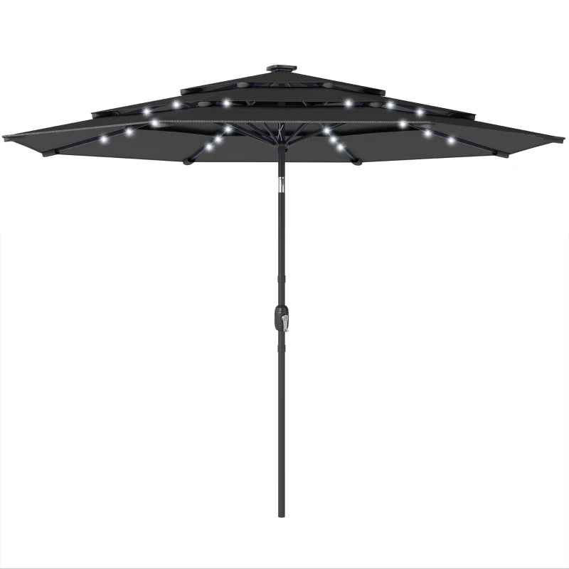3 Tier Outdoor Table Umbrella,Outdoor Patio Umbrella (Only Umbrella)