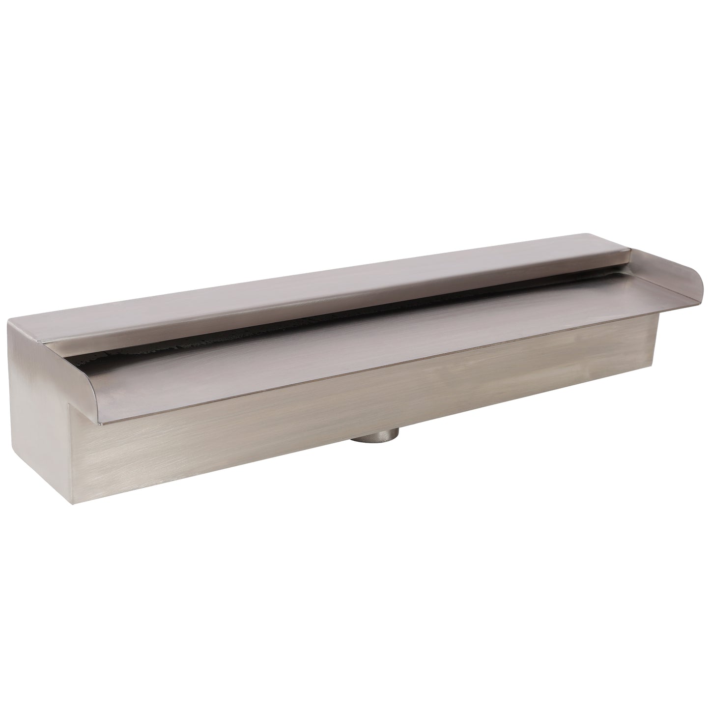 Pool Fountain, Spillway for Swimming Pool Decoration Sheer Descent, Waterfall Fountain for Outdoor Garden Pond, Stainless Steel 17.7"